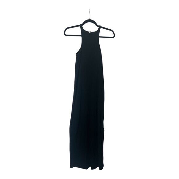 Fitted High-Neck Rib-Knit Maxi Dress  Size M - Picture 2 of 5